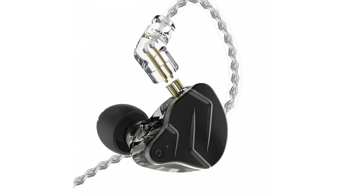 Вакуумні навушники KZ Audio ZSN PRO BLACK without mic, фото № 2