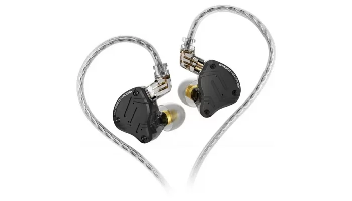 Вакуумні навушники KZ Audio ZS10 PRO BLACK without mic, фото № 1