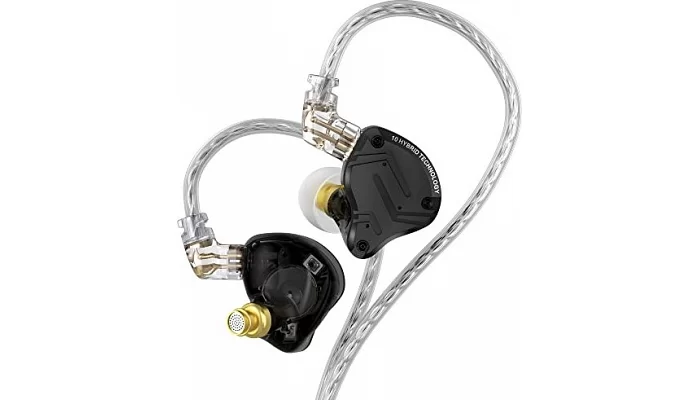 Вакуумні навушники KZ Audio ZS10 PRO BLACK without mic, фото № 2