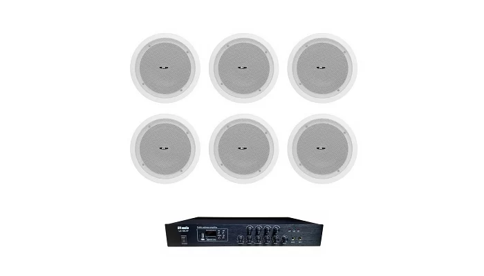 Комплект звуку DV audio LA1006C8 для приміщень 160м.кв, фото № 1