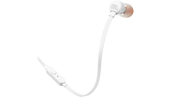 Вакуумні навушники JBL T110 White, фото № 3
