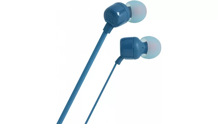 Вакуумні навушники JBL T110 Blue, фото № 2
