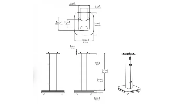 Напольная стойка для акустических систем JBL HDI-FS (пара), фото № 4