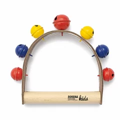 Тамбурин Rohema Leather Handbell 6+1 color bells