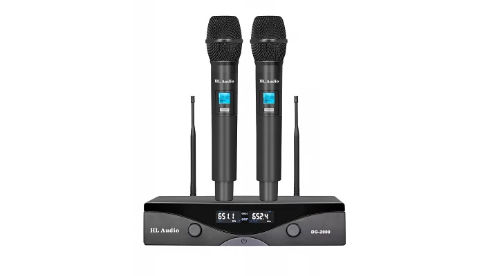 Радіосистема із двома ручними мікрофонами HL AUDIO DG-2000