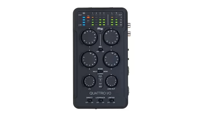 Аудіоінтерфейс IK MULTIMEDIA iRig Pro Quattro I/O, фото № 1