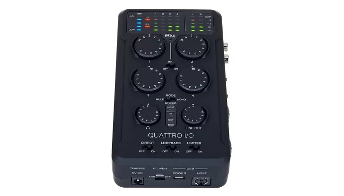 Аудиоинтерфейс IK MULTIMEDIA iRig Pro Quattro I/O, фото № 3
