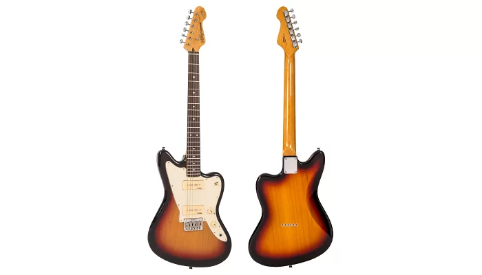 Електрогітара VINTAGE V65HTSB Tobacco Sunburst, фото № 3