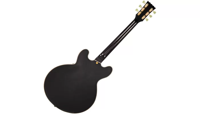 Полуакустическая гитара VINTAGE VSA500GBK Gloss Black, фото № 3