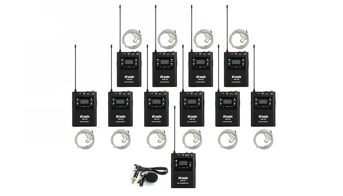 Беспроводная система тур-гид DV audio KM-2T10R комплект, фото № 1