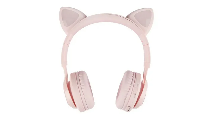 Дитячі бездротові Bluetooth навушники з підсвічуванням TMG W39 Pink, фото № 1