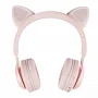 Дитячі бездротові Bluetooth навушники з підсвічуванням TMG W39 Pink