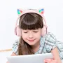 Детские беспроводные Bluetooth наушники с подсветкой TMG W39 Pink
