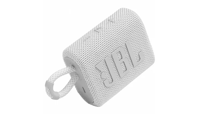 Бездротова портативна акустична система JBL GO 3 White, фото № 3