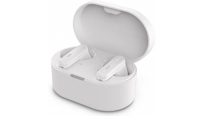 Бездротові вакуумні TWS навушники Philips TAT1108 White, фото № 1