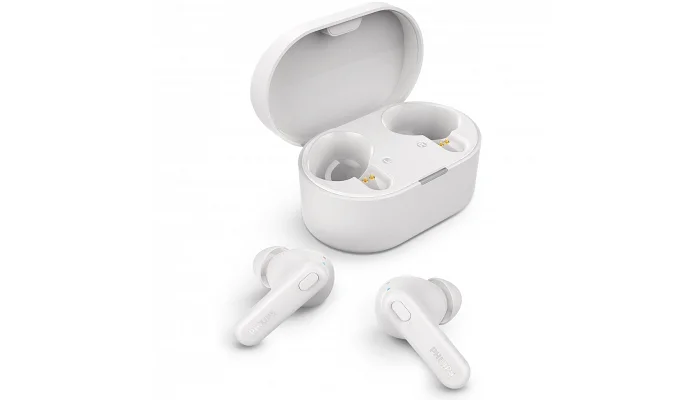 Бездротові вакуумні TWS навушники Philips TAT1108 White, фото № 2