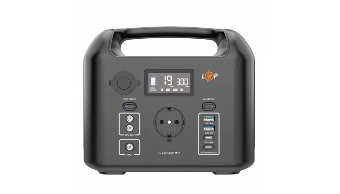 Багатофункціональна портативна зарядна станція LogicPower CHARGER 300 (300W, 320Wh), фото № 1