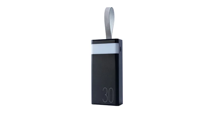 Портативний зарядний пристрій Remax Chinen Type-C 20W + 2USB 22.5W 30000mAh LED Black