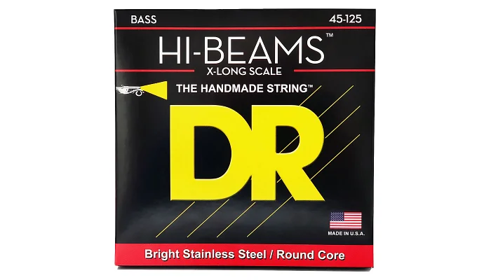 Струни для бас-гітари DR STRINGS HI-BEAM BASS - MEDIUM - LONG SCALE - 5-STRING (45-125), фото № 1