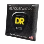 Струни для бас-гітари DR STRINGS BLACK BEAUTIES BASS 5-STRING - MEDIUM (45-125)