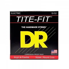 Струни для електрогітари DR STRINGS TITE-FIT ELECTRIC - BIG HEAVY (10-52)