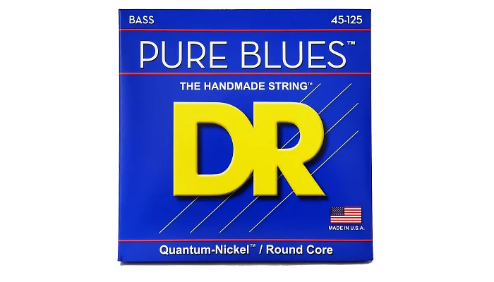 Струни для бас-гітари DR STRINGS PURE BLUES BASS - MEDIUM - 5-STRING (45-125), фото № 1