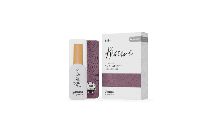Набір тростин для кларнета D'ADDARIO ORGANIC RESERVE CLASSIC BB CLARINET #3.5+, фото № 1