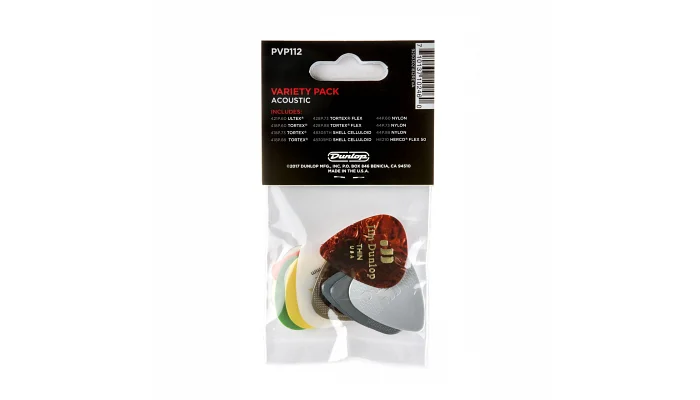 Набір медіаторів DUNLOP ACOUSTIC PICK VARIETY PACK, фото № 2