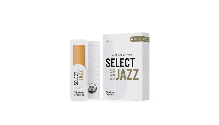 Набір тростин для альт саксофону D'ADDARIO ORGANIC SELECT JAZZ - ALTO SAX FILED 2S, фото № 1