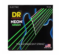Струни для електрогітари DR STRINGS NEON GEEN ELECTRIC - MEDIUM (10-46)