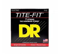 Струны для электрогитары DR STRINGS TITE-FIT ELECTRIC - LIGHT 7 STRING (9-52)