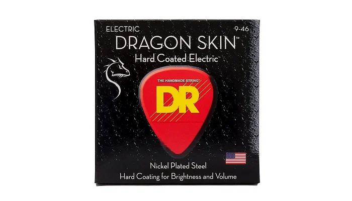 Струни для електрогітари DR STRINGS DRAGON SKIN ELECTRIC – LIGHT HEAVY (9-46), фото № 1