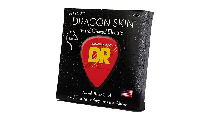 Струни для електрогітари DR STRINGS DRAGON SKIN ELECTRIC – LIGHT HEAVY (9-46), фото № 2