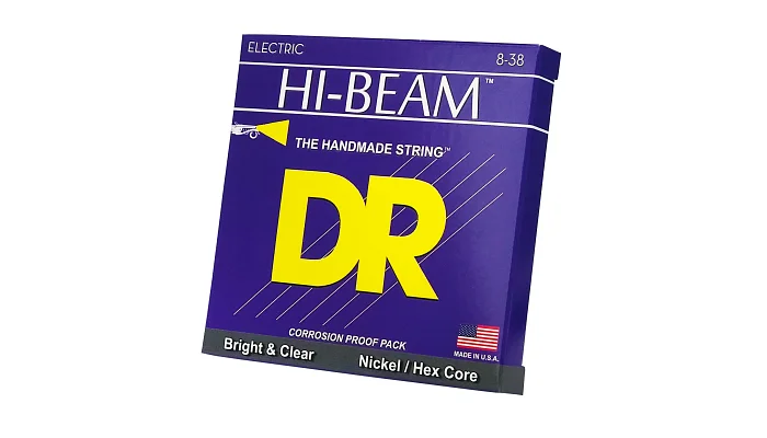 Струны для электрогитары DR STRINGS HI-BEAM ELECTRIC - LIGHT LIGHT (8-38), фото № 2