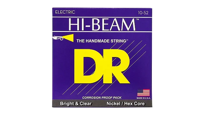 Струны для электрогитары DR STRINGS HI-BEAM ELECTRIC - BIG HEAVY (10-52), фото № 1