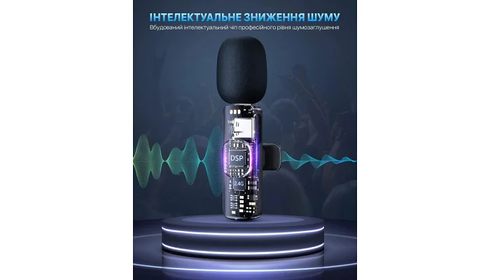 Радиосистема с двумя петличными микрофонами для Iphone TMG ORIGINAL K9, фото № 5