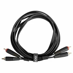 Межблочный кабель 2 x RCA папа - 2 x RCA папа UDG Set RCA - RCA Black 3m (U97003BL)