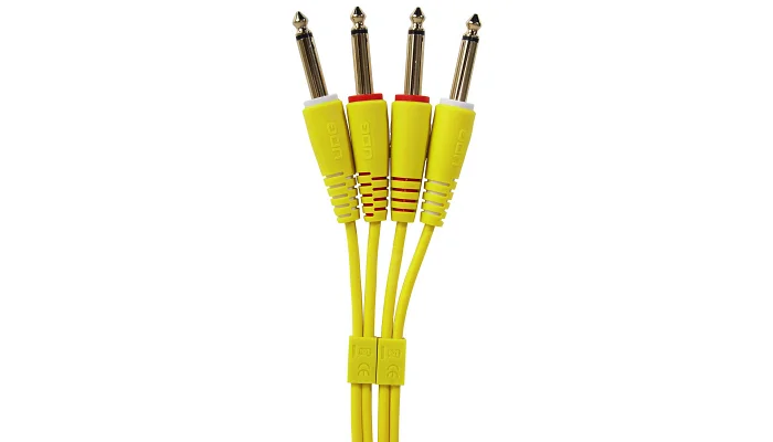 Межблочный кабель 2 х Jack 6.3 мм моно папа - 2 х Jack 6.3 мм моно папа UDG Set Jack-Jack Yellow 1.5m (U97002YL), фото № 2