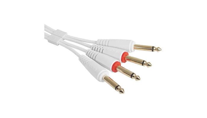Межблочный кабель 2 х Jack 6.3 мм моно папа - 2 х Jack 6.3 мм моно папа UDG Set Jack-Jack White 3m (U97004WH), фото № 4