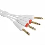 Межблочный кабель 2 х Jack 6.3 мм моно папа - 2 х Jack 6.3 мм моно папа UDG Set Jack-Jack White 1.5m (U97002WH)