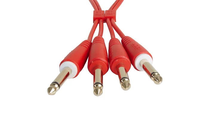 Міжблочний кабель 2 х Jack 6.3 мм моно тато - 2 х Jack 6.3 мм моно тато UDG Set Jack-Jack Red 3m (U97004RD), фото № 3