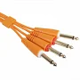 Міжблочний кабель 2 х Jack 6.3 мм моно тато - 2 х Jack 6.3 мм моно тато UDG Set Jack-Jack Orange 3m (U97004OR)