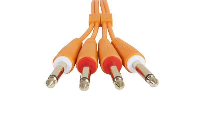 Міжблочний кабель 2 х Jack 6.3 мм моно тато - 2 х Jack 6.3 мм моно тато UDG Set Jack-Jack Orange 3m (U97004OR), фото № 4