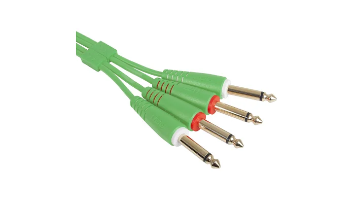 Міжблочний кабель 2 х Jack 6.3 мм моно тато - 2 х Jack 6.3 мм моно тато UDG Set Jack-Jack Green 3m (U97004GR), фото № 3