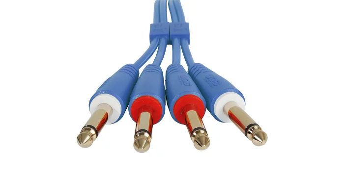 Міжблочний кабель 2 х Jack 6.3 мм моно тато - 2 х Jack 6.3 мм моно тато UDG Set Jack-Jack Blue 3m (U97004LB), фото № 4