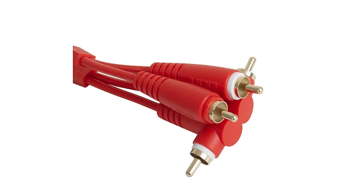 Межблочный кабель 2 x RCA папа - 2 x RCA папа UDG Set RCA Straight-RCA Angled Red 3m (U97005RD), фото № 2