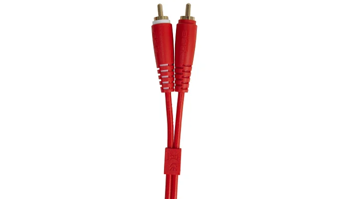 Міжблочний кабель 2 x RCA тато - 2 x RCA тато UDG Set RCA Straight-RCA Angled Red 3m (U97005RD), фото № 3