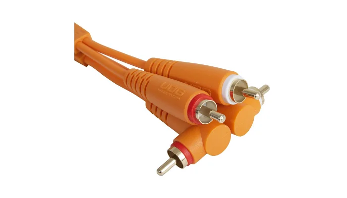 Межблочный кабель 2 x RCA папа - 2 x RCA папа UDG Set RCA Straight-RCA Angled Orange 3m (U97005OR), фото № 2