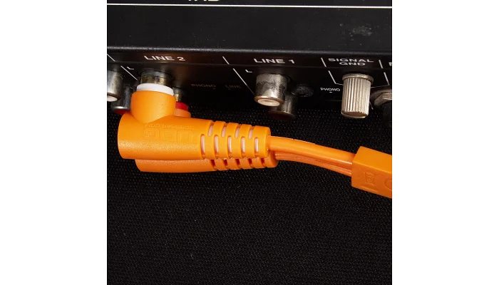 Межблочный кабель 2 x RCA папа - 2 x RCA папа UDG Set RCA Straight-RCA Angled Orange 3m (U97005OR), фото № 5