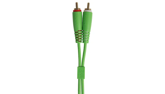Межблочный кабель 2 x RCA папа - 2 x RCA папа UDG Set RCA Straight-RCA Angled Green 3m (U97005GR), фото № 3